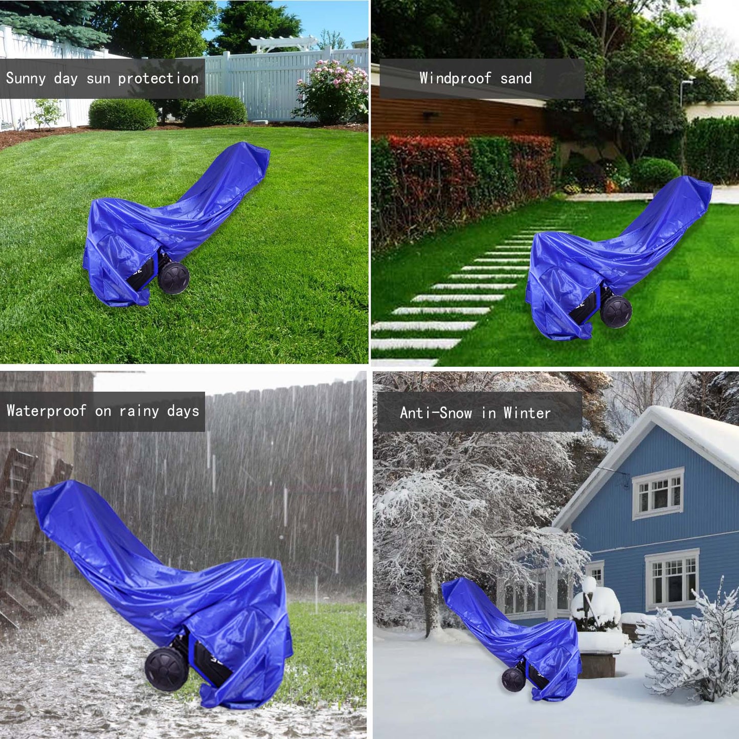 Heavy-Duty Fabric Lawn Mower Cover