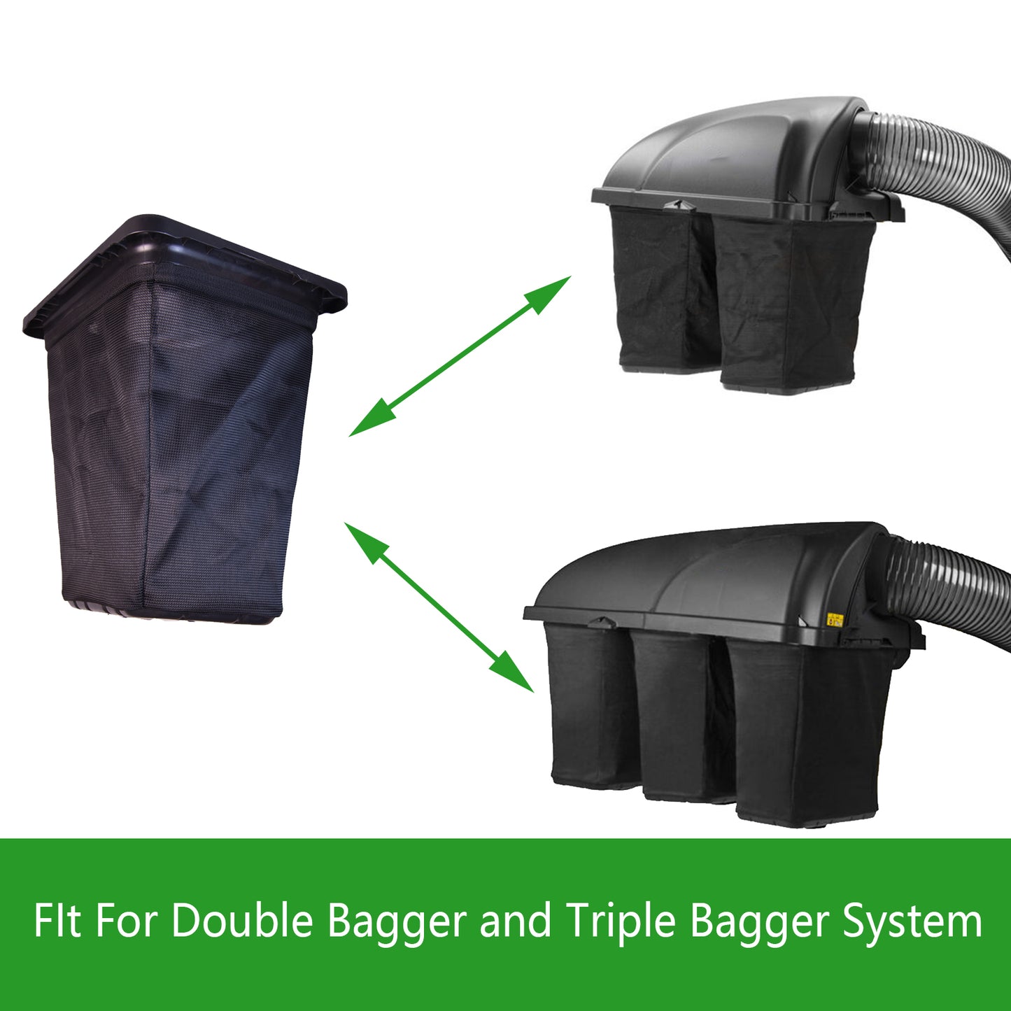 Grass Bag RZT Twin Triple Rear Bagger